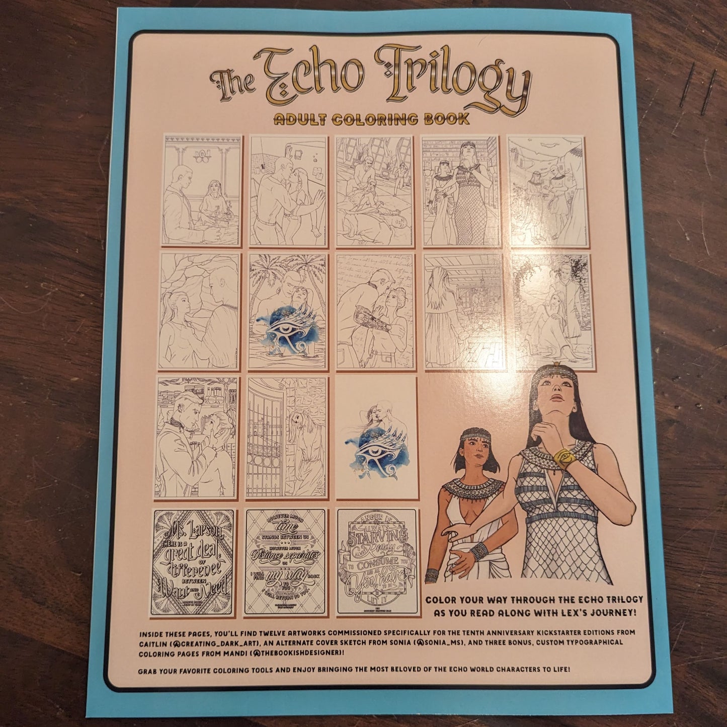 Echo Trilogy Coloring Book